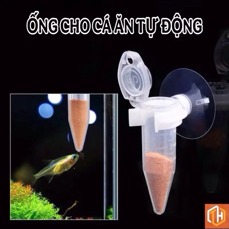 ￼Ống cho cá ăn tự động, ống cho cá ăn nhỏ giọt siêu tiện lợi, sử dụng được các loại cám mịn hoặc thức ăn Artemia 0