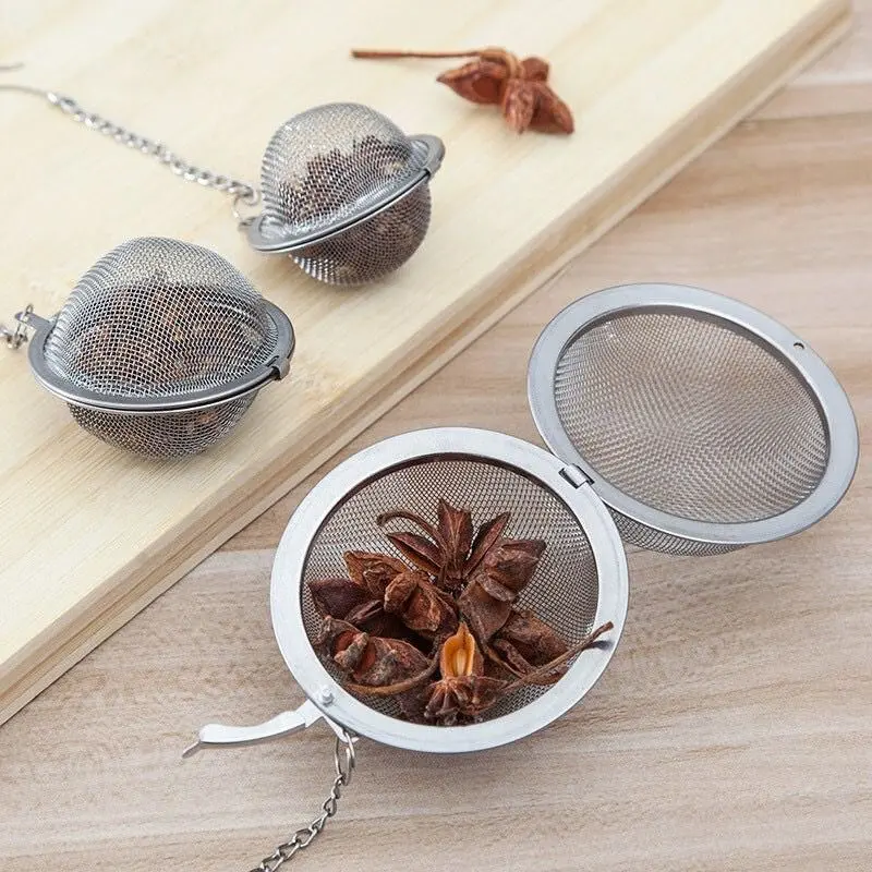 Saringan Multifungsi Stainless Steel Filter Bundar Teh Kopi Bumbu Masak Rempah Herbal Jamu Kitchenware 2