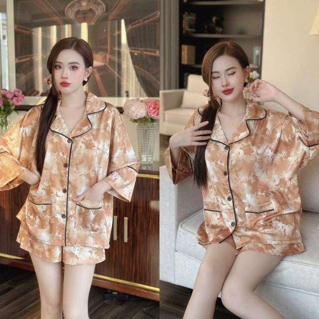 Product Introduction of Bộ Latin in pijama viền lé + cộng cột tóc  Quần có Túi ( Túi Zip)  Phom : 45- 70ki 7