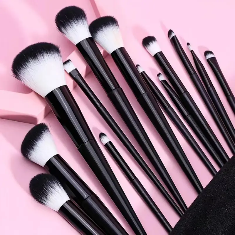 Makeup Brush Set, 13pcs/set Soft Fluffy Professional Cosmetic Foundation Powder Eyeshadow Kabuki Blending Make Up Brush with Bag, Makeup Tool 5