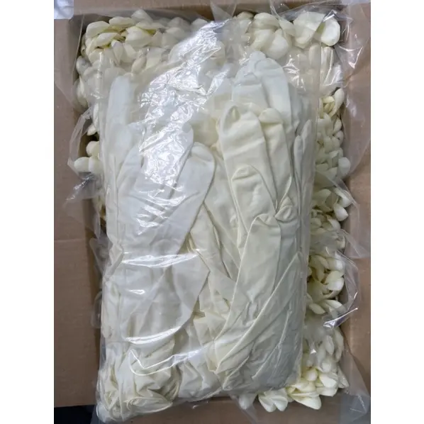 Bịch 1KG găng cao su tay y tế latex tay dài 30cm có bột và không bột 3