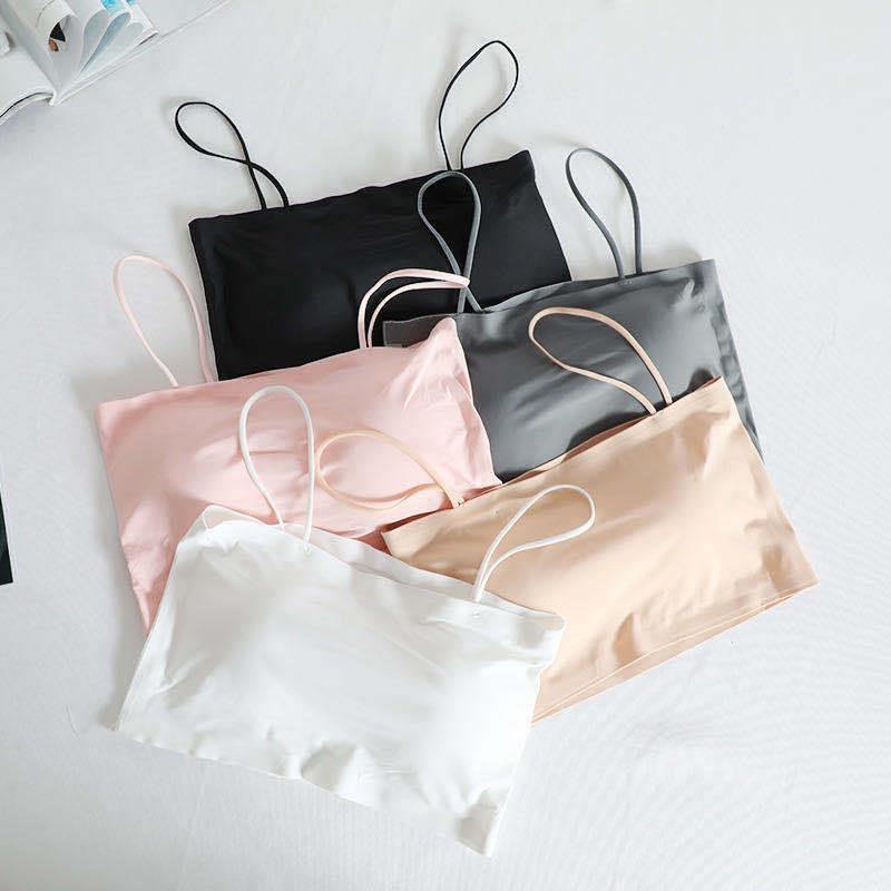 Product Introduction of สายเดี่ยวบราครอปครึ่งตัว เนื้อผ้าแน่น ทรงสวย ผู้หญิง สีเทา 11