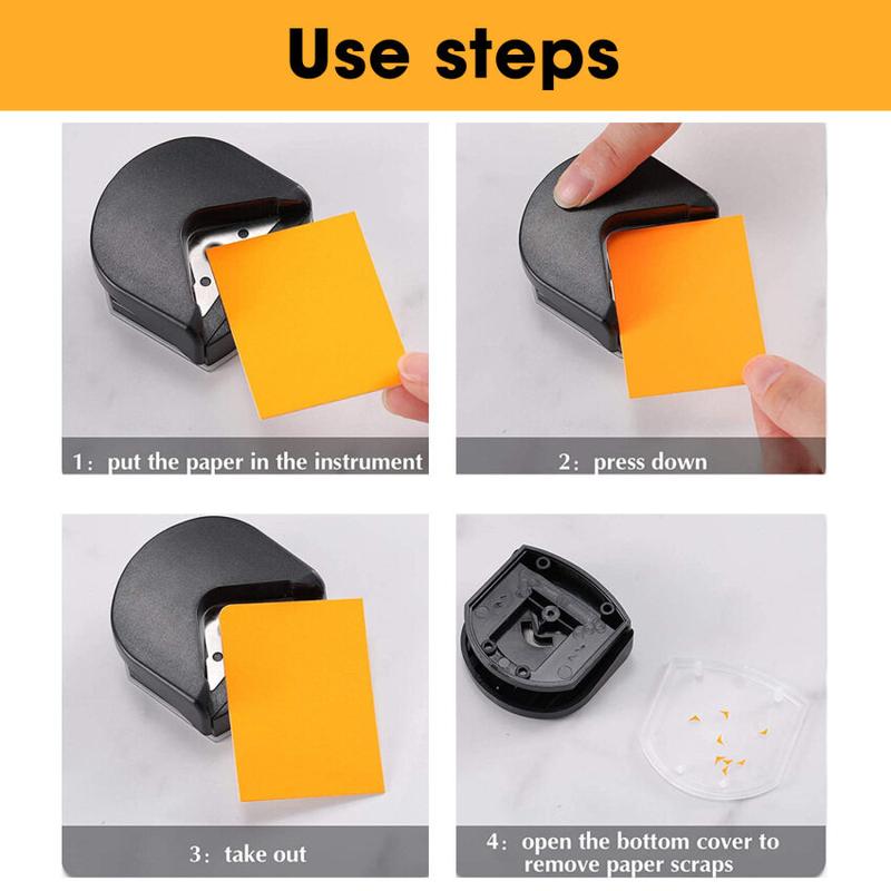 1Pcs R4 Corner Rounder Chamferer 4mm Paper Punch Card Photo Cutter Tool Craft Scrapbooking DIY Round Angle Machine 2