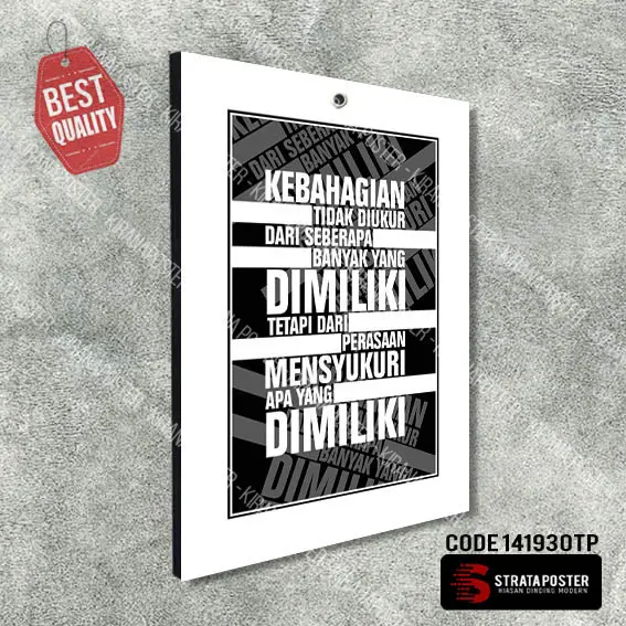 Hiasan dinding Poster kata motivasi Dekorasi ruangan Wall decor Paper 8