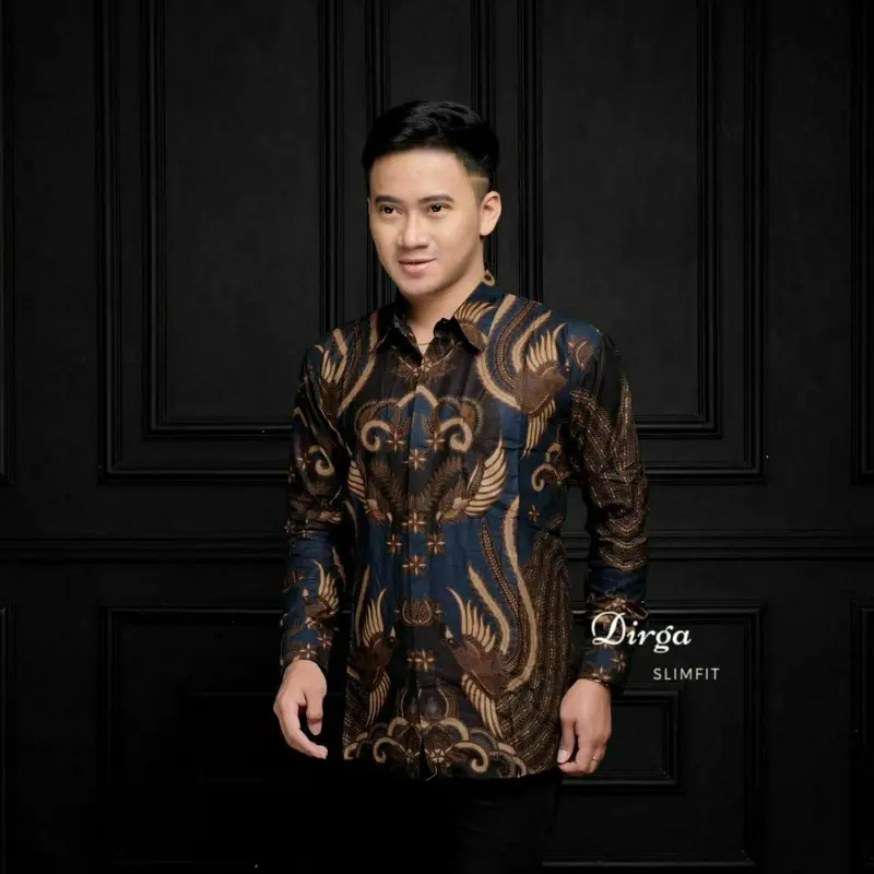 Baju batik pria lengan panjang modern - Kemeja batik pria lengan panjang - Batik pria 7