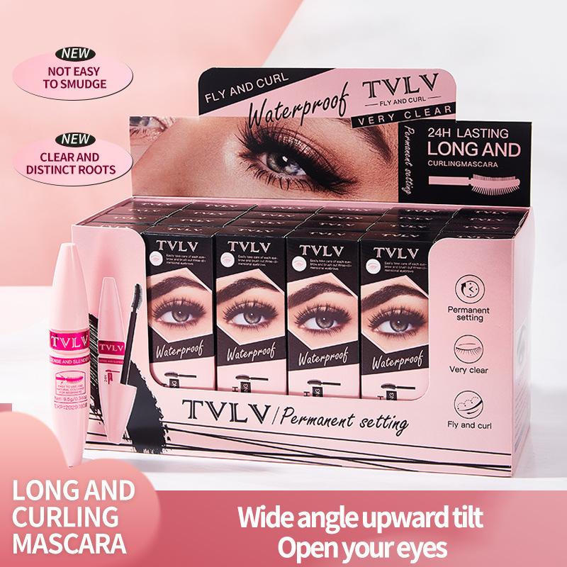 3D styling mascara, waterproof, smudge-proof and sweat-proof, black long and curling eyelashes 1