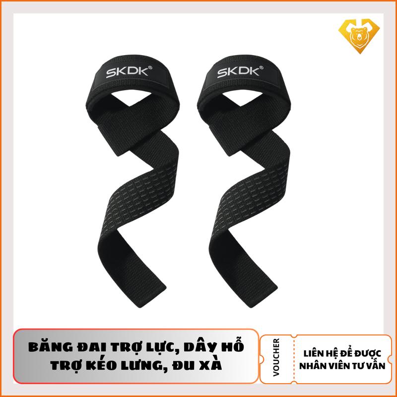 Bộ 2 Băng đai trợ lực, bảo vệ cổ tay khi nâng tạ, đu xà cho nam và nữ skdk