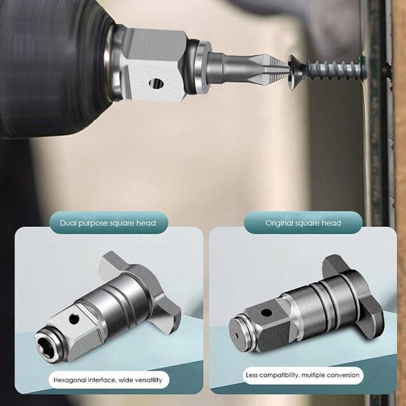 Product Introduction of Electric Wrench Conversion Head Drill Bit Square Axis Head Modified Conversion Axis Multi Head X8M1 27