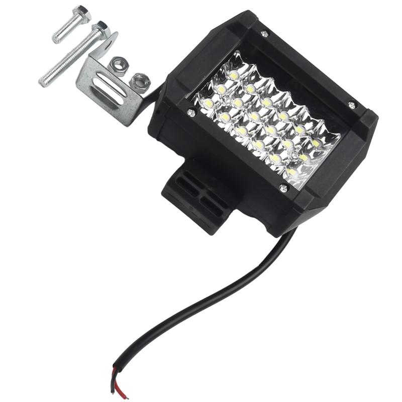 Thanh đèn LED làm việc, 4 inch, 72W, Đèn combo thể thao, Thích hợp cho lái xe Offroad và xe tải, Màu trắng 6