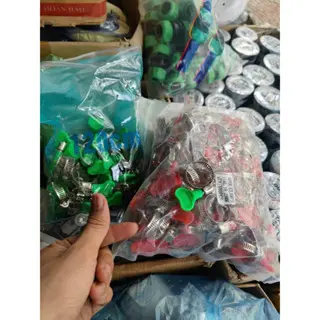 Cổ dê có tay, quai nhê tay bướm đủ size -Đai xiết inox có tay vặn nhiều cỡ ,Cổ dê tay bướm 1