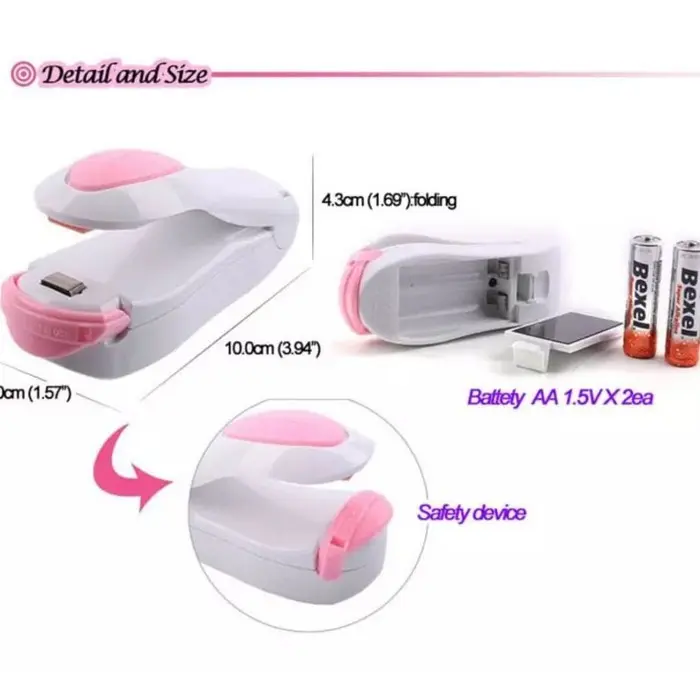 ALAT PEREKAT PLASTIK MINI PORTABLE / MINI SEAL SEGEL Sealer Machine Vacuum 2