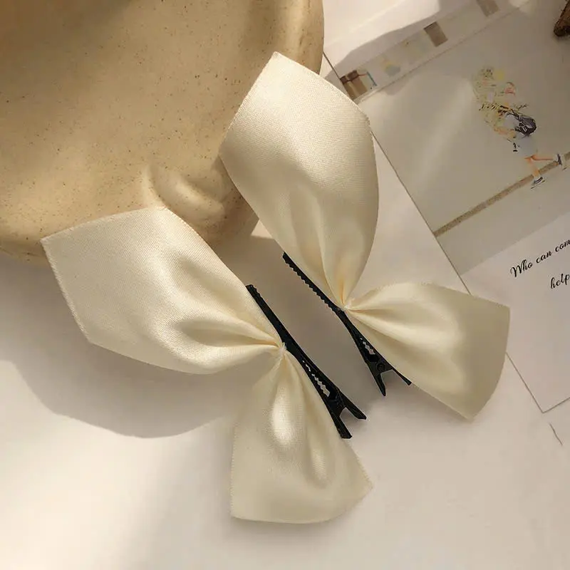 [Set 2 Kẹp] Kẹp tóc hình nơ Xinh Xắn Phong Cách Hàn Quốc Nơ kẹp tóc Fancy fizz - Đen, Đỏ, Trắng - Women, Nữ 2