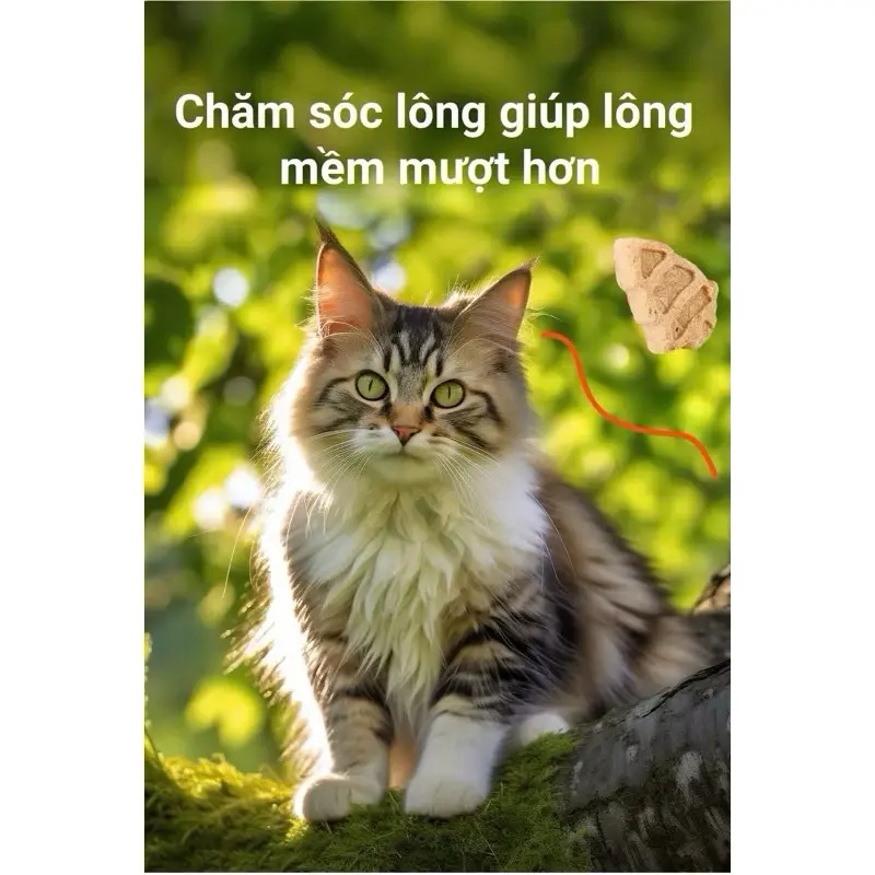 Bánh Thưởng Vân Sam Cho Mèo Tiêu Búi Lông Bổ Sung Dinh Dưỡng 4