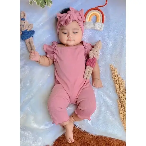 3-18bln ALANA JUMPSUIT LITTLE KODA JUMPSUIT BAYI BAJU ANAK