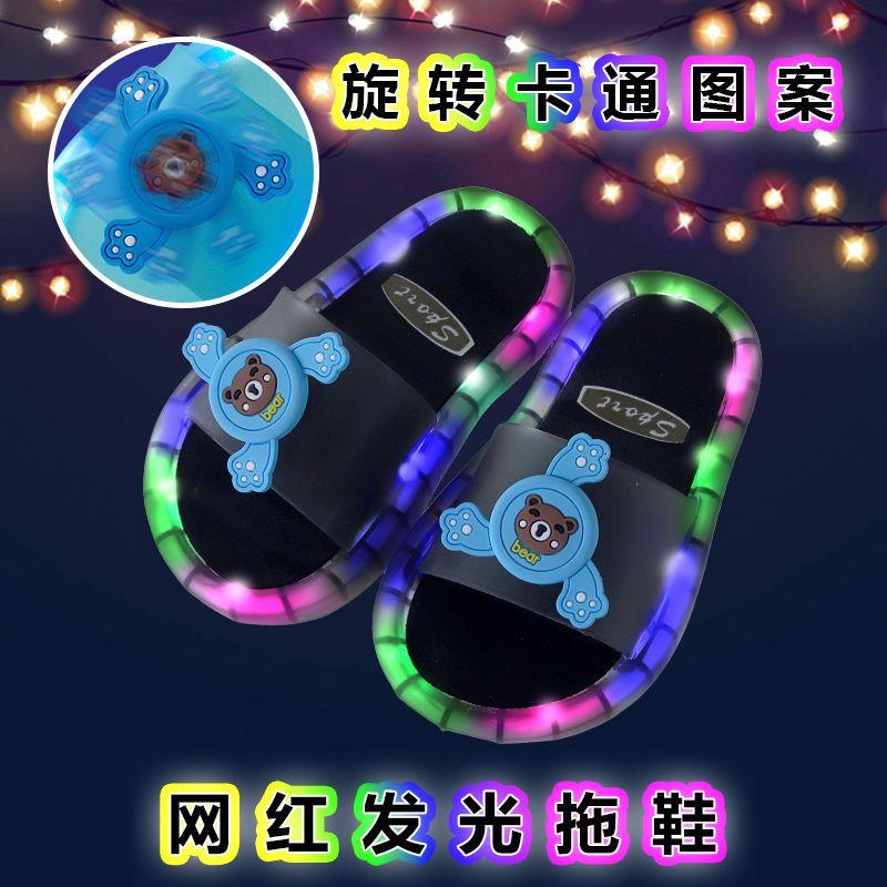 [New Model] AG SHOP2025 Internet Celebrity Glowing Girls' Summer Indoor Non-Slip Soft Sole Slippers for Toddlers and Kids ✨   [Angel] ✨ 2