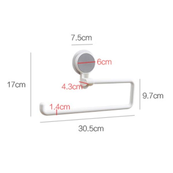 Kitchen Tissue Holder Gantungan Tissue Dapur Tissue Besar Handuk Towel Rack Plastik Putih 4