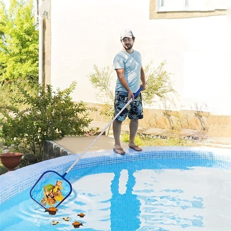 Product Introduction of Swimming Pool Leaf Skimmer Net & Leaf Rake Net Set, Professional Pool Cleaning Net, Pool Maintenance Tool, Clean Pool Liners, Spas, Ponds and Inflatable Pool 0