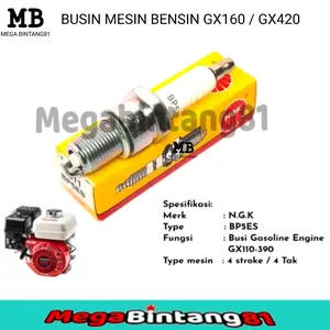 Busi BP5ES GX160 busi honda GX160 200 270 390 busi pompa air sawah busi genset 2500 watt 1 pcs