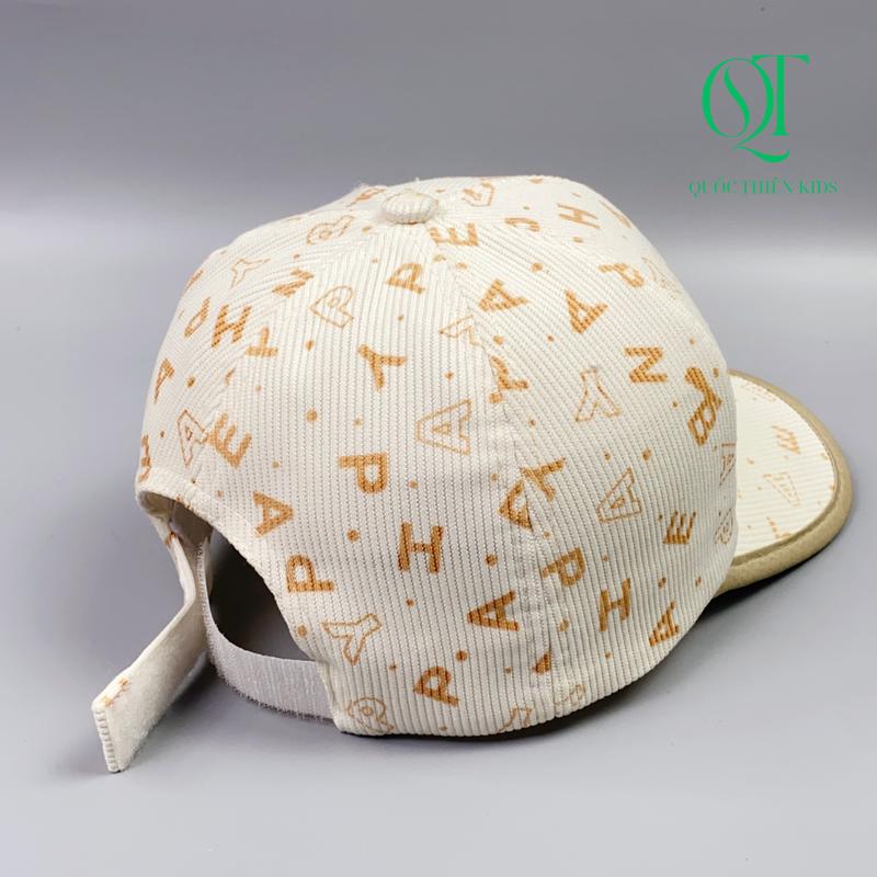 Product Introduction of [Mũ nón trẻ em 4-10 tuổi ] Mũ lưỡi trai chữ logo DESIGN vải thun tăm , nón kết vải đẹp cho bé  - Ms QT84 14