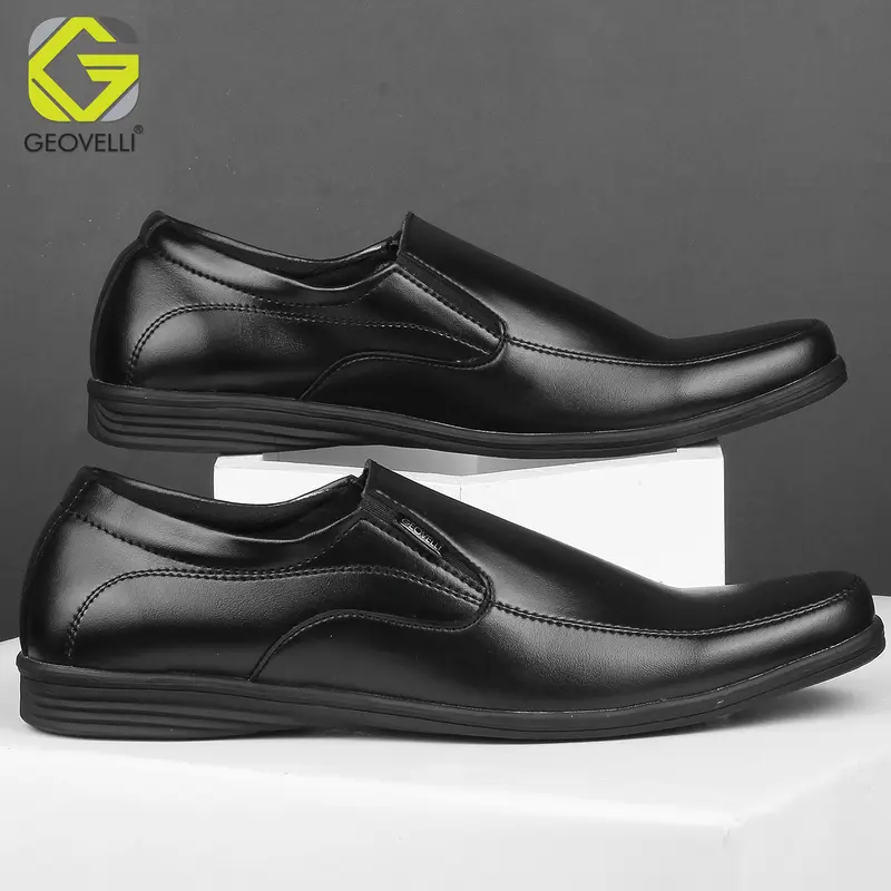 Geovelli Gvl-1903 Sepatu Formal Pria Pantopel Hitam Kerja Kantoran Pantofel Shoes Fantofel 1