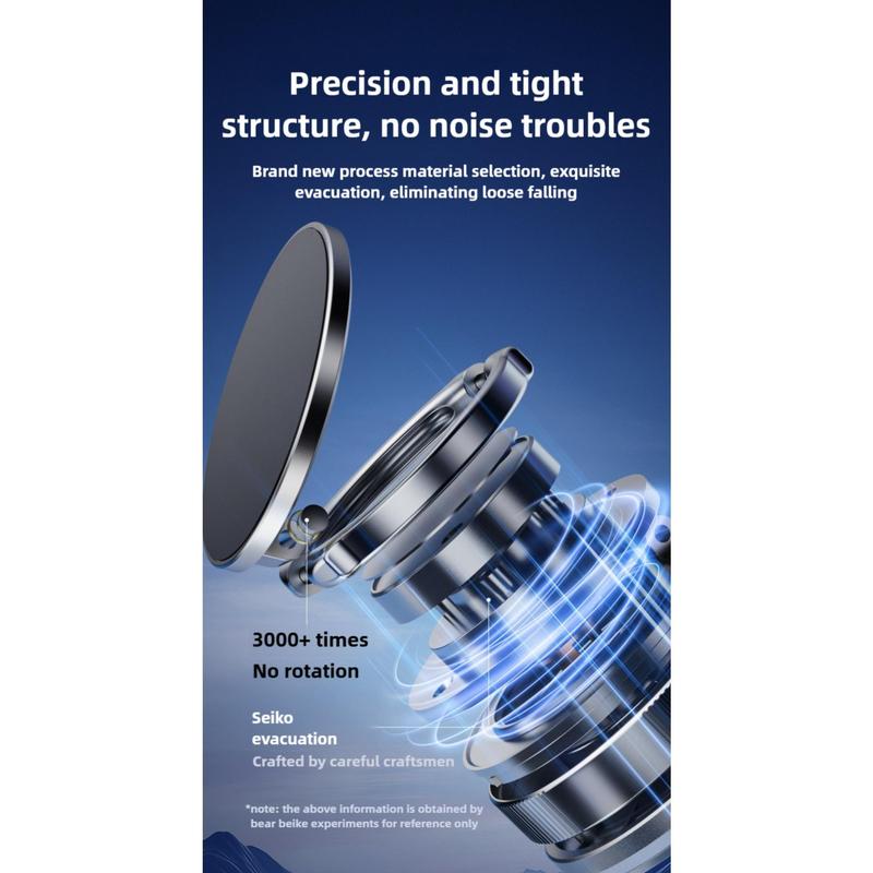 Product Introduction of High Quality Vacuum Suction Magnetic Phone Holder Folding for Magsafe Car Mount Phone Bracket Universal 360° Adjustable Phone Stand Bathroom 24