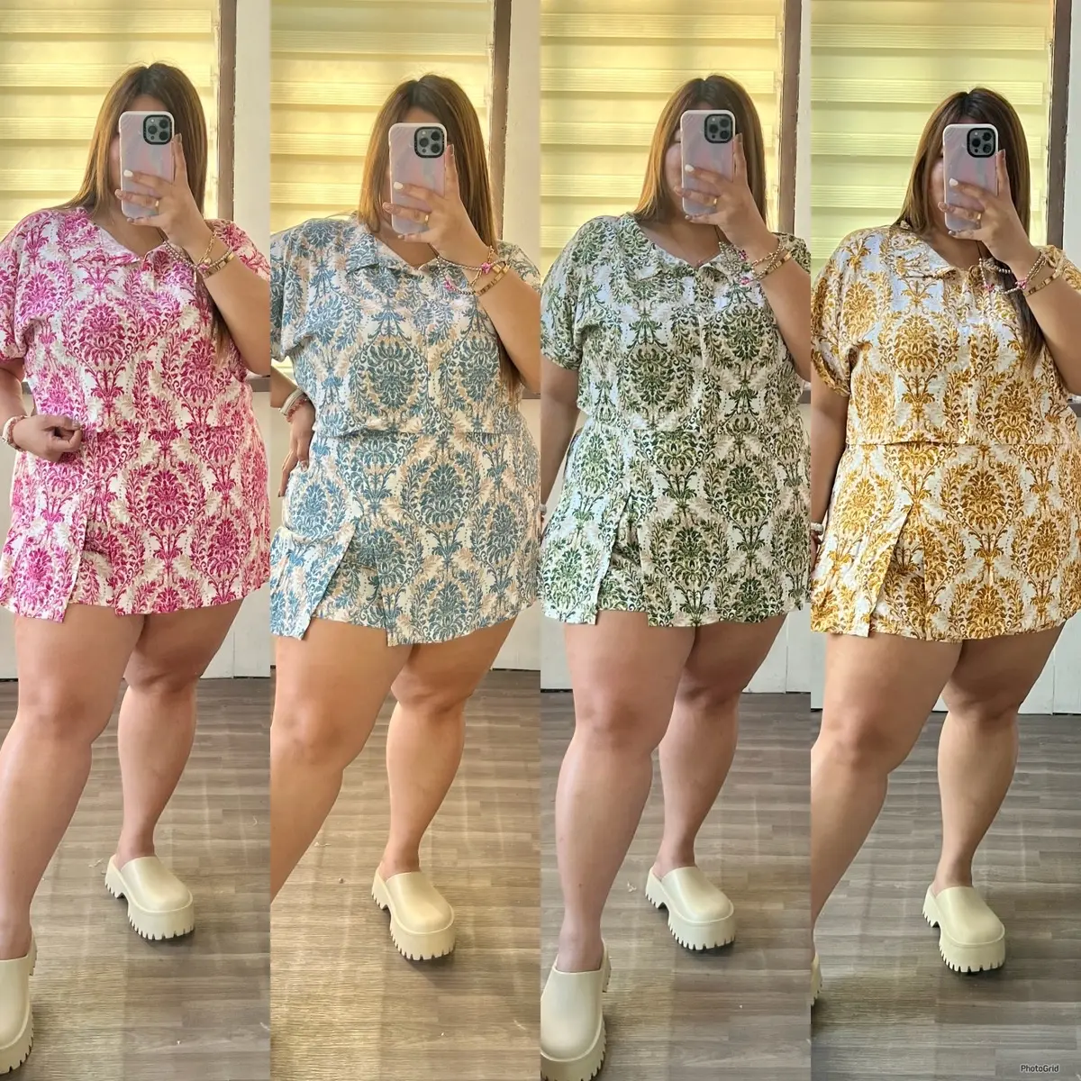 SAVANNAH SKORT COORDINATES ( PLUS SIZE POLO CROPPED & SKORT TERNO )