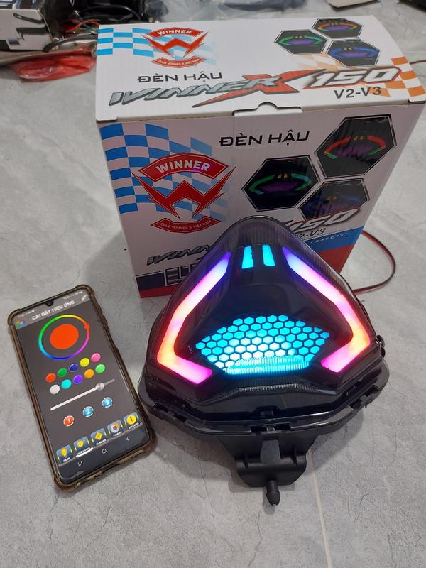 Đèn hậu i8 winner X v2 v3 có chỉnh màu Phụ Kiện Phụ Tùng