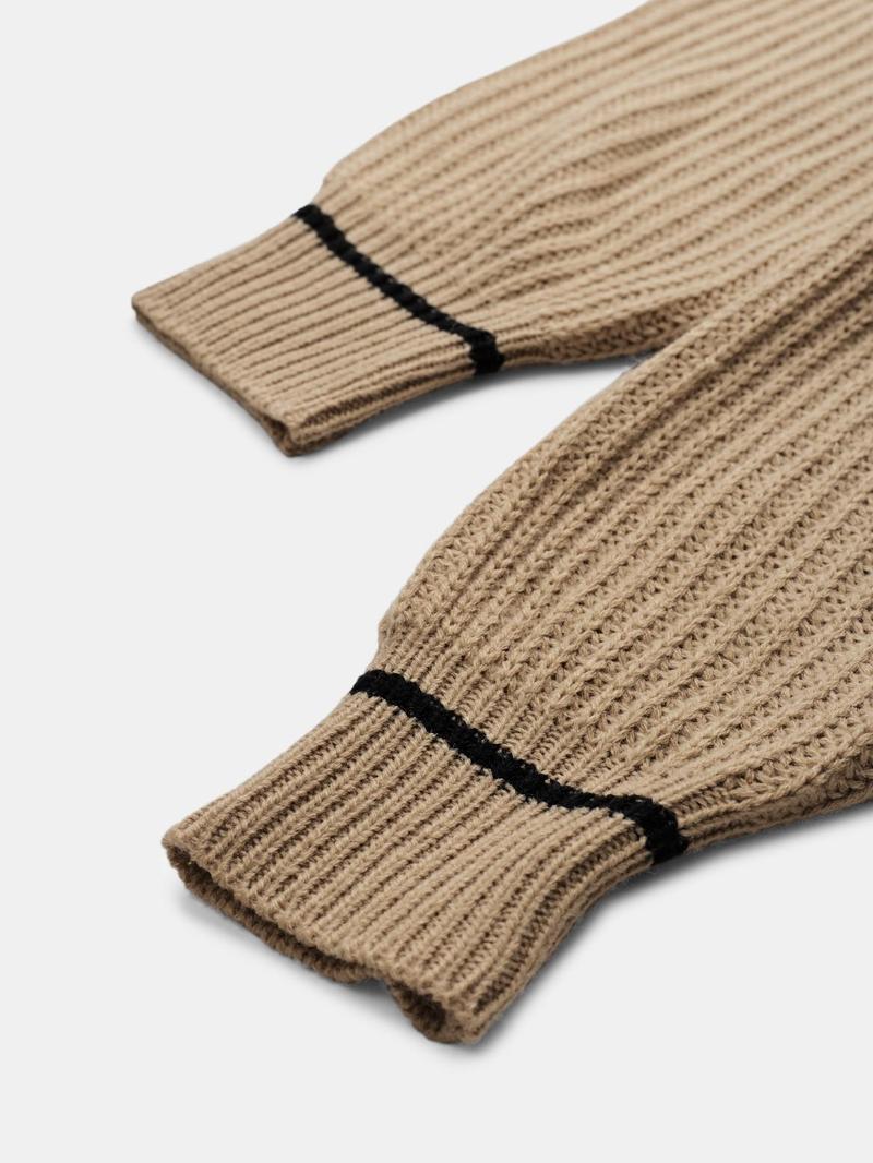 Product Introduction of YOZY Women's Contrast Binding Drop Shoulder Cable Knit Cardigan, Casual Long Sleeve Pocket Open Front Knitwear for Fall & Winter, Fashion Ladies' Knit Clothing for Daily Wear 10