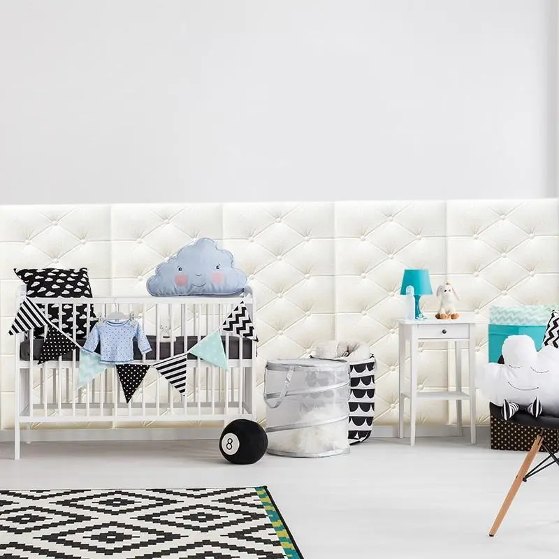 Thảm Xốp Dán Tường 3D Mềm Mại Chống Va Đập An Toàn Cho Bé Kích Thước 30x60cm Đồ Chơi 4
