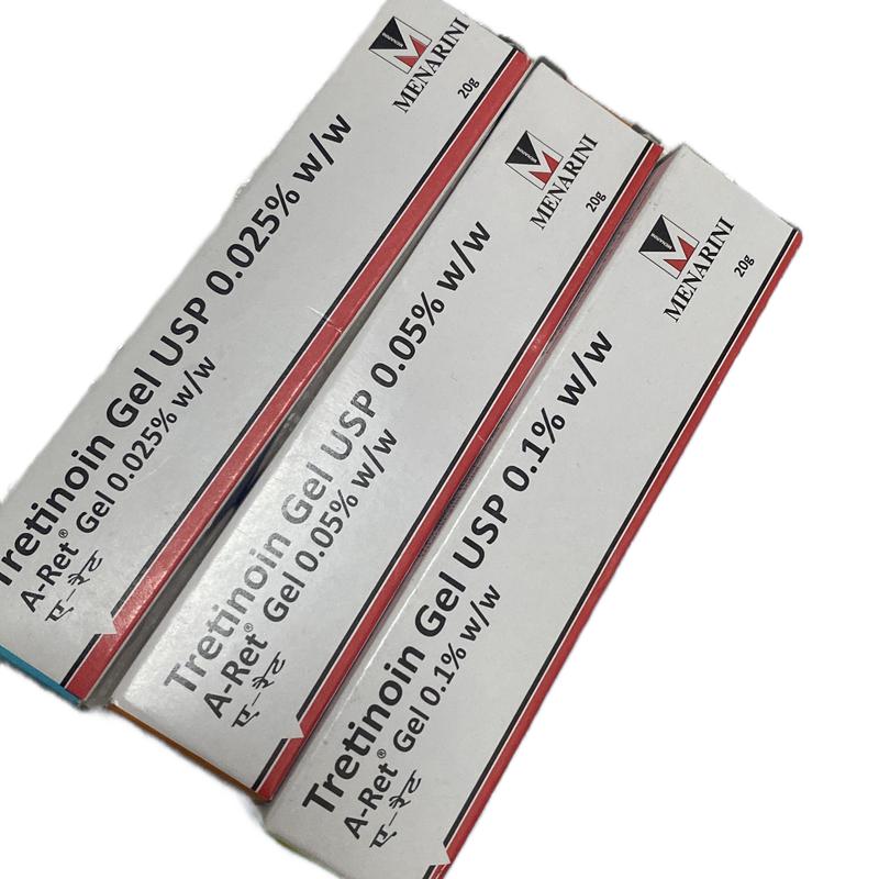 0.025% 0.05% 0.1% Gel Tre giảm mụn xỉn màu dưỡng ẩm tretinoin  aret