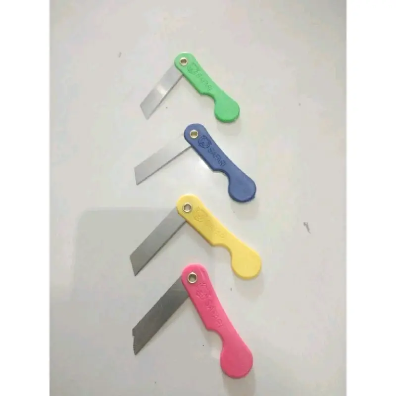 Pemes renteng 12pcs/pisau lipat/silet/alat potong/kerajinan Stainless Alat 4