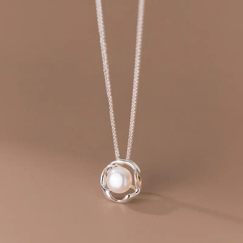 Dây chuyền bạc s925 AROCH JEWELRY hạt ngọc Chopard Y00156 0