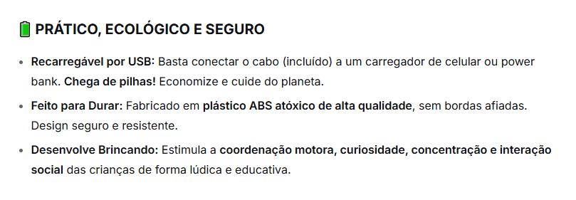 Polvo Dançante Inteligente com LED: Canta, Dança e Evita Obstáculos Sozinho | O Companheiro Tecnológico e Divertido para Crianças