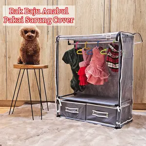 Nine Box Rak Lemari Gantungan Baju Anabul Kucing Anjing / Pet Wardrobe / Lemari Baju Kucing Anjing