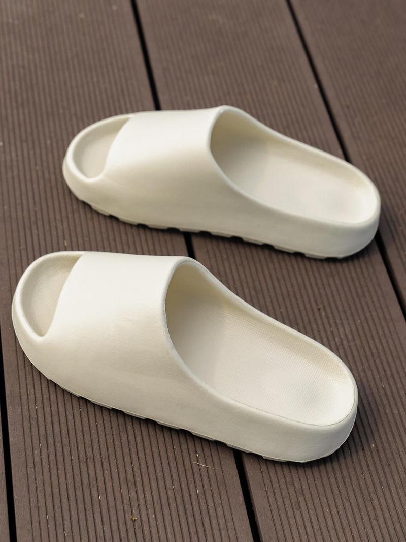 Product Introduction of Men's Casual Plain Color Slides, Soft Comfortable Home Slippers, Non-slip Slippers for Indoor & Outdoor Wear, Flipflop 6