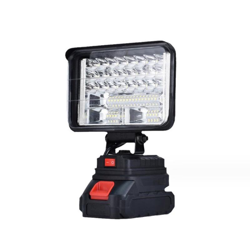 Đèn LED làm việc, cho pin Li-ion 18V của Makita, đèn pin 3 / 4 inch, Cầm Tay Thích hợp để cắm trại và đèn lũ, cũng có thể được sử dụng làm đèn cắm trại 7