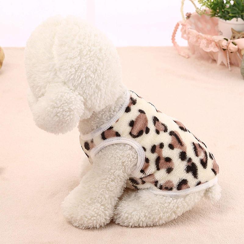 Cartoon Dog Vest Winter Warm Velvet Puppy Clothes Soft Comfortable Chihuahua Pullover Cute Love Printed Cat Coat Pet Supplies 3