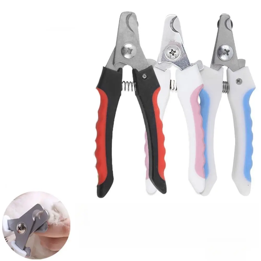 Professional Pet Nail Clipper, 1 Count Stainless Steel Dog Cat Nail Trimmer, Labor-saving Nail Clipper, Convenient Dog Grooming Supplies