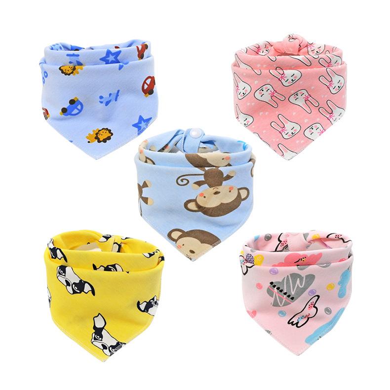 Product Introduction of Baby Bibs 100% Cotton for Boys & Girls Super Cartoon Soft Absorbent Feeding Bibs Newborn Bib Baby burp cloths 6
