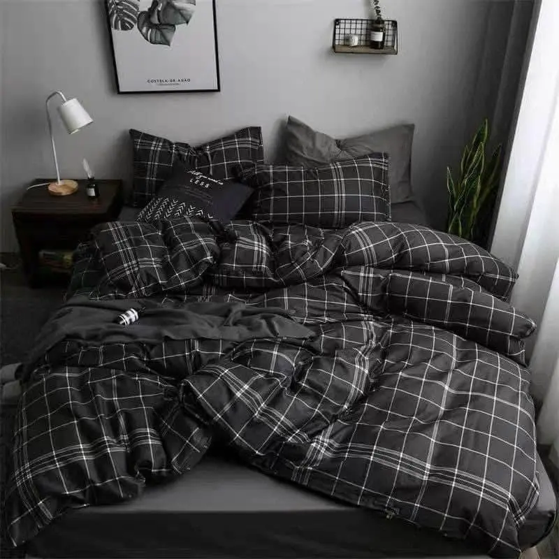 Sét 5 món ( chăn phao + ga bọc nệm + 2 vỏ gối đầu + 1 vỏ gối ôm )