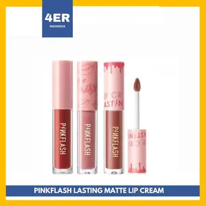 PINKFLASH Lasting Matte Lipcream Lipstik Lembut Tahan Lama