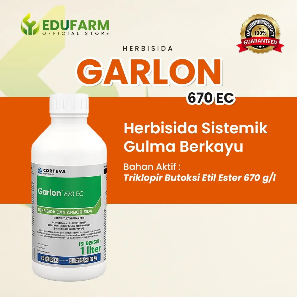 Garlon 670 EC [100 mL] - Herbisida Obat Rumput Sistemik Triklopir Untuk Gulma Berkayu Keras Membandel