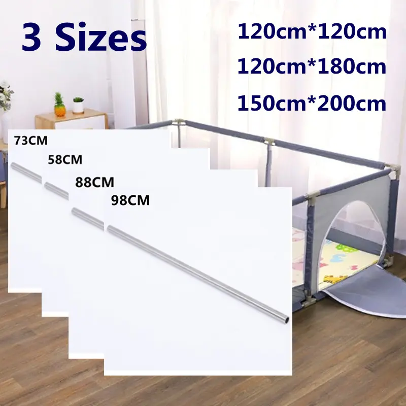 Baby Fence Barrier Children's Fence Accessories Connector Stainless Steel Tube
