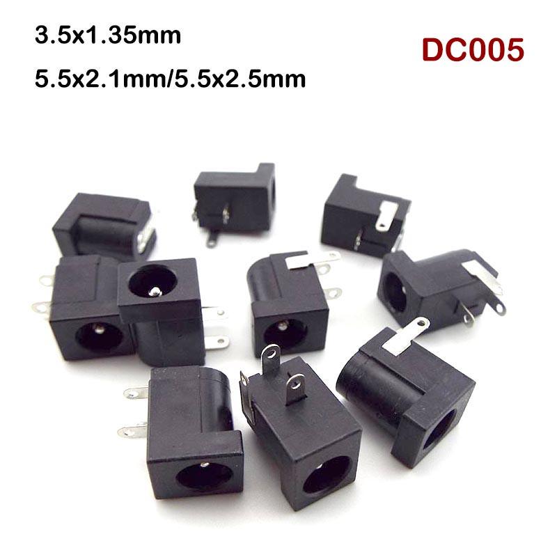 DC-005 DC female Power Jack Socket plug Connector 5521 5.5x2.1mm 5.5x2 ...