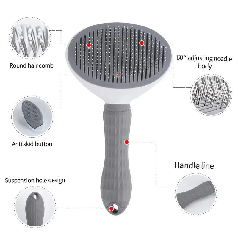 Product Introduction of Pet Hair Remover Brush, Durable Dog & Cat Grooming Brush, Pet Massage Remover, Dog & Cat Grooming Supplies, Dog & Cat Accessories 6