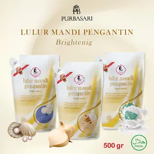 Purbasari Lulur Pengantin 500gr  pelembab Pencerah kulit Lulur Badan perontok daki