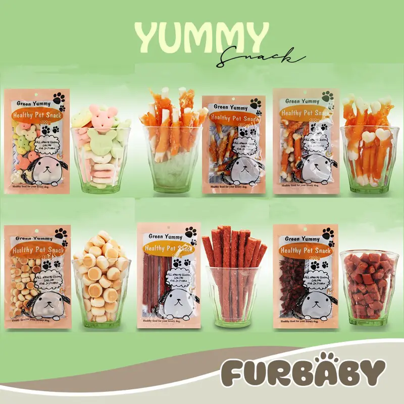 [PROMO] Yummy Snack/Cemilan Anjing/ Dog Treats 100gr Termurah Chicken Jerky Beef Strips Biscuit Alternatif Prama & Jerhigh Dog Snack