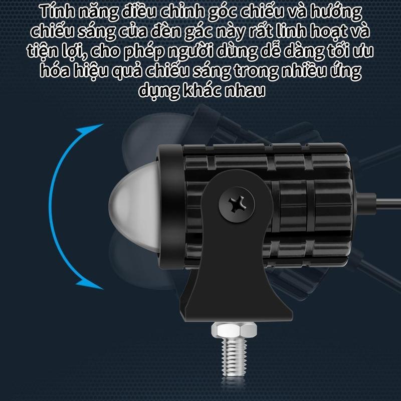[Model 12-85v] Đèn 2 màu vàng trắng/đèn xe máy/đèn ô tô điện/siêu sáng/ánh sáng mạnh/đèn pha/lái xe ban đêm/đèn pha thấu kính/đèn LED chùm sáng cao và thấp/đèn ngoại thất/đèn pha siêu sáng/ô tô Đèn/Phụ kiện Xi Nhan 6