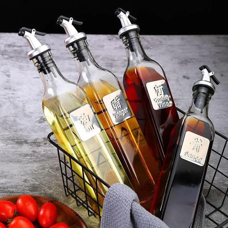 Chai đựnġ dầu ăn, nước mắm, chất liệu thủy tinh an toàn sức khỏe 250ml 4