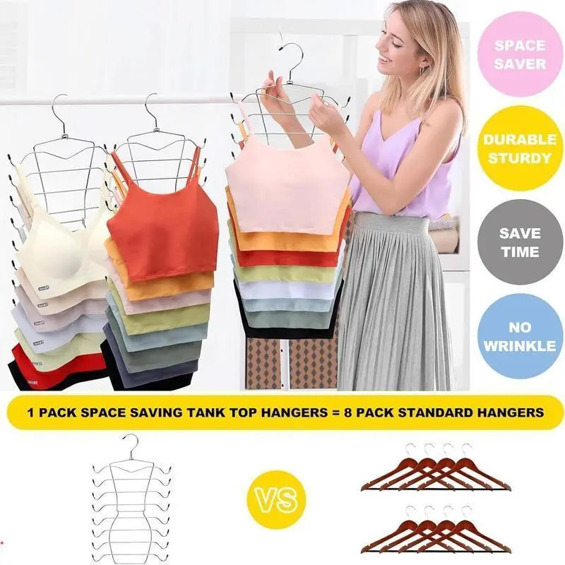8 Layer Rotating Hanger, 2 Counts Foldable Underwear Hanger, Space Saving Clothes Hanger, Home Organizer for Bedroom, Closet, Wardrobe, Hanging 1
